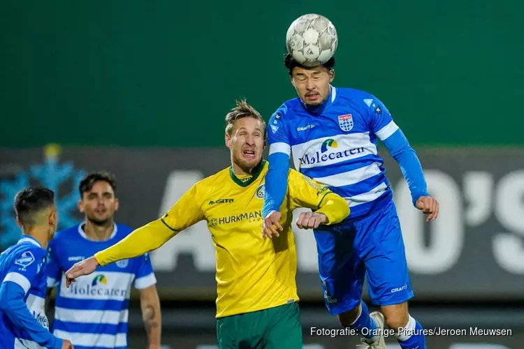 Fortuna Sittard en PEC Zwolle schieten weinig op met gelijkspel