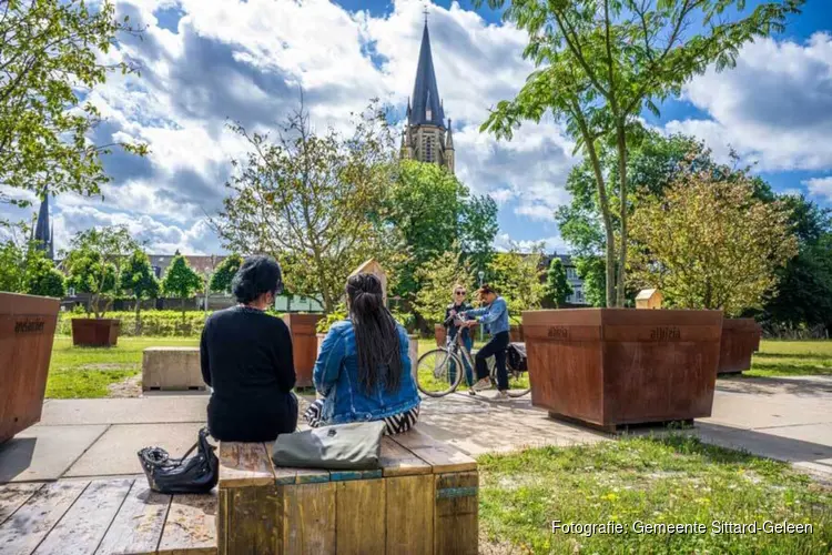 Panoramaterras aan de Geleenbeek in centrum Sittard