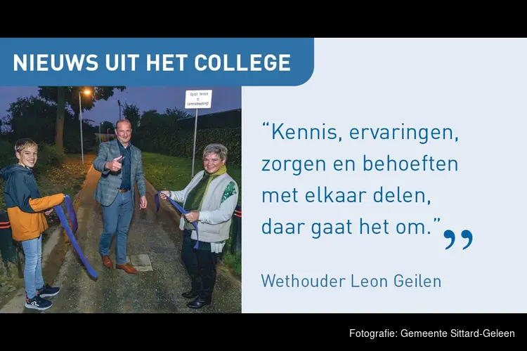 Nieuws uit het college: Minder vanuit het gemeentehuis, meer vanuit de samenleving