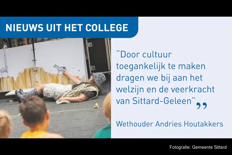 Nieuws uit het college: Toegankelijke cultuur helpt inwoners meer zelfvertrouwen te krijgen