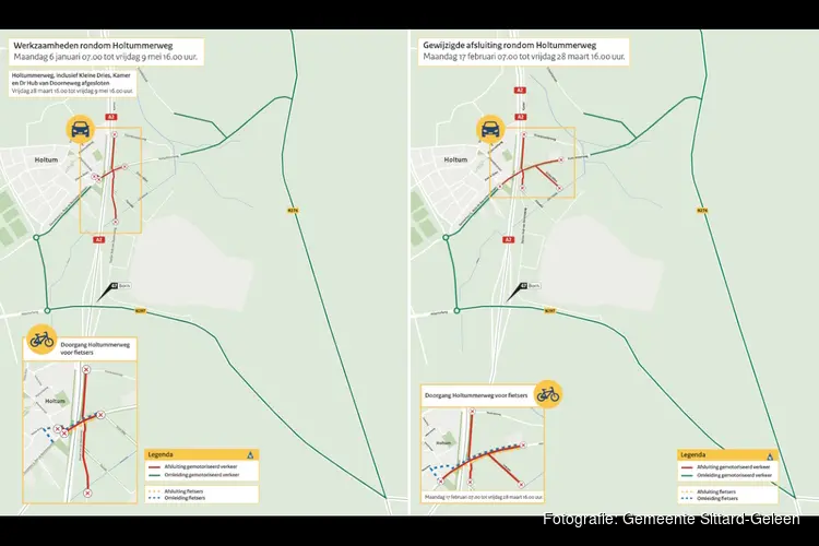 Update werkzaamheden Holtummerweg: gewijzigde afsluiting van 17 februari tot 28 maart